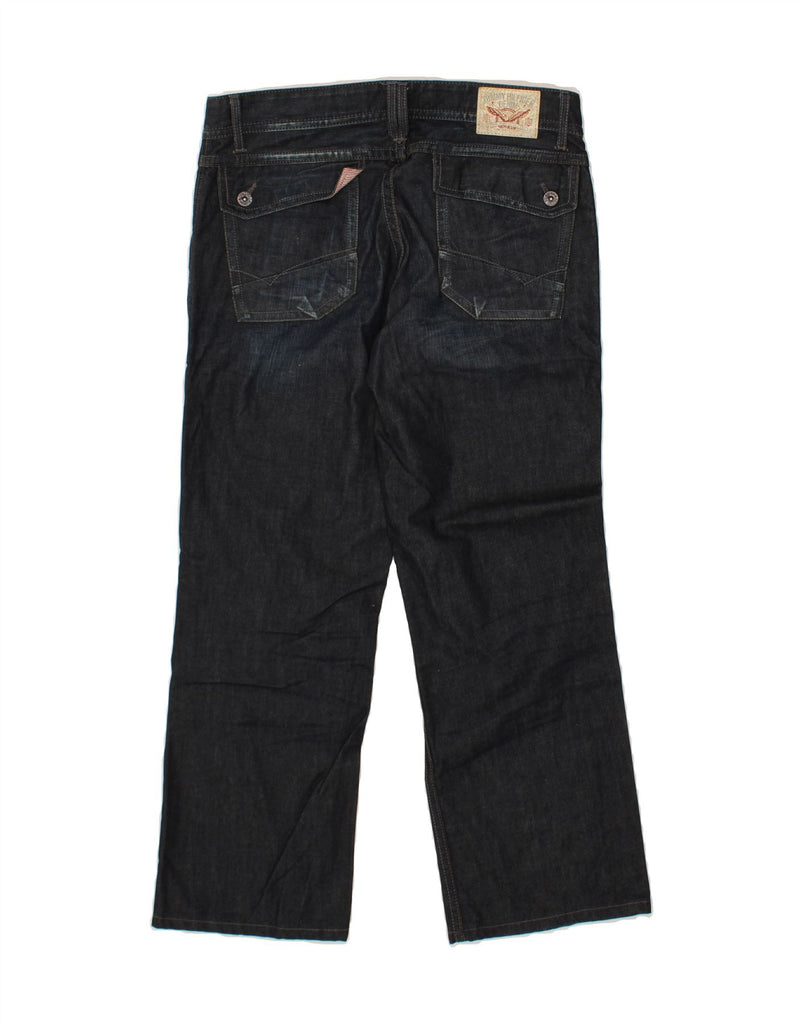 TOMMY HILFIGER Mens Comfort Fit Straight Jeans W34 L29 Navy Blue Cotton Vintage Tommy Hilfiger and Second-Hand Tommy Hilfiger from Messina Hembry 