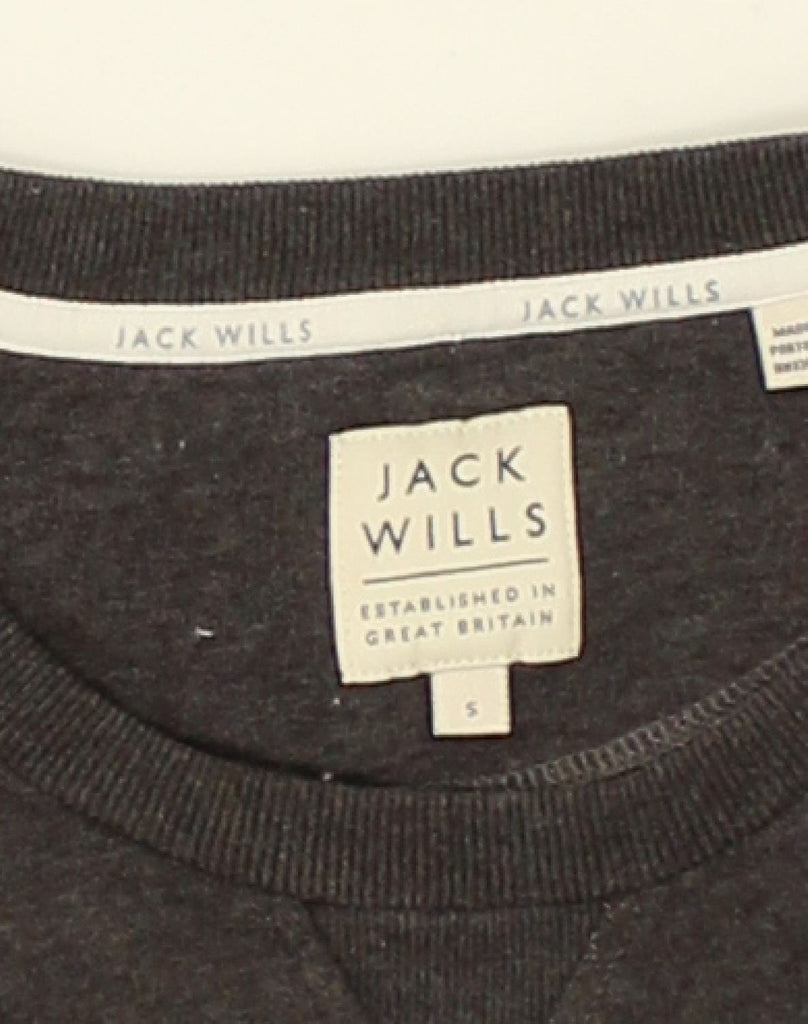 JACK WILLS Mens Sweatshirt Jumper Small Grey Cotton | Vintage Jack Wills | Thrift | Second-Hand Jack Wills | Used Clothing | Messina Hembry 