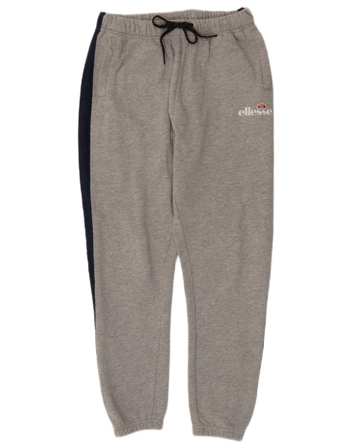 ELLESSE Mens Tracksuit Trousers Joggers Small  Grey Colourblock