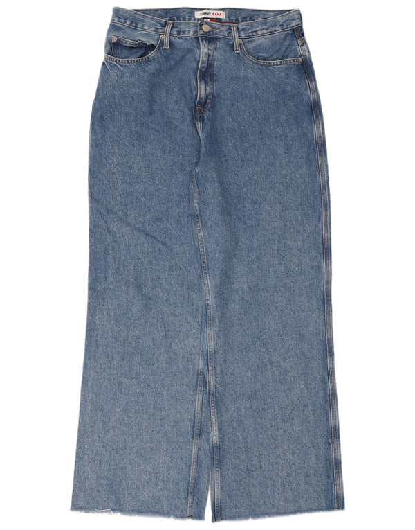 Tommy Hilfiger Womens Wide Leg Jeans W32 L32 Blue