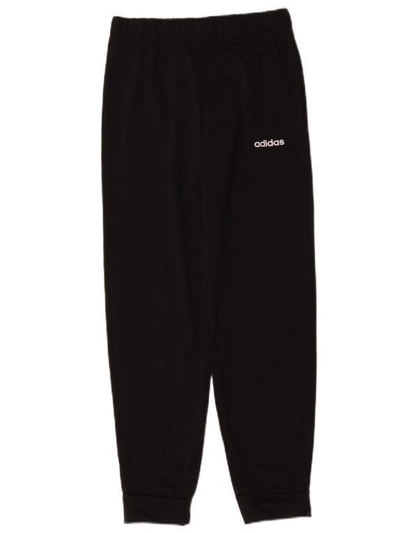 Adidas Boys Tracksuit Trousers Joggers 11-12 Years  Black Polyester