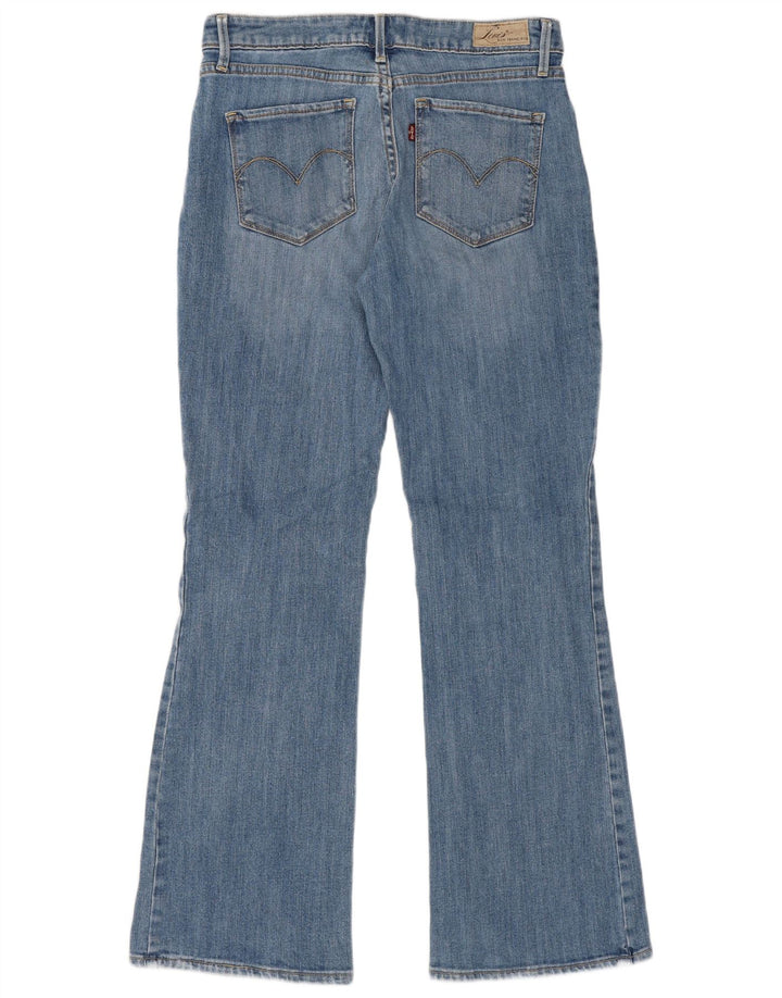Levi's Womens Bold Curve Classic Fit Bootcut Jeans W30 L30 Blue Cotton