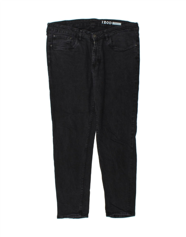 IZOD Mens Skinny Jeans W36 L30 Black Cotton Vintage Izod and Second-Hand Izod from Messina Hembry 