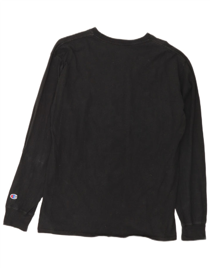 Champion Mens Top Long Sleeve Large Black