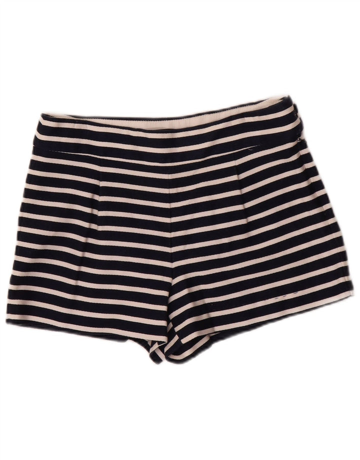 J. Crew Womens Hot Pants US 4 Small W28 Black Striped Cotton