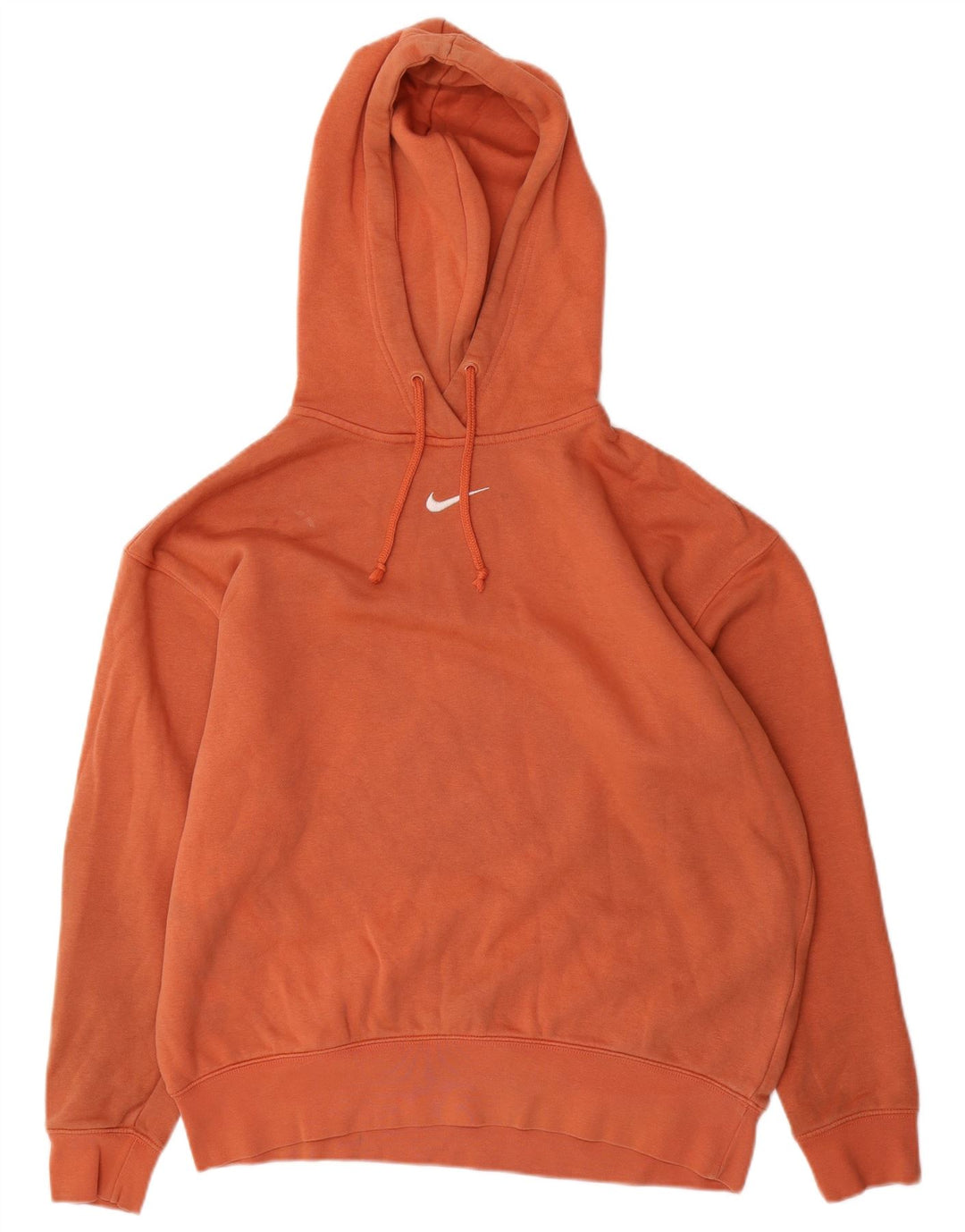 Nike Mens Loose Fit Hoodie Jumper Small Orange Cotton