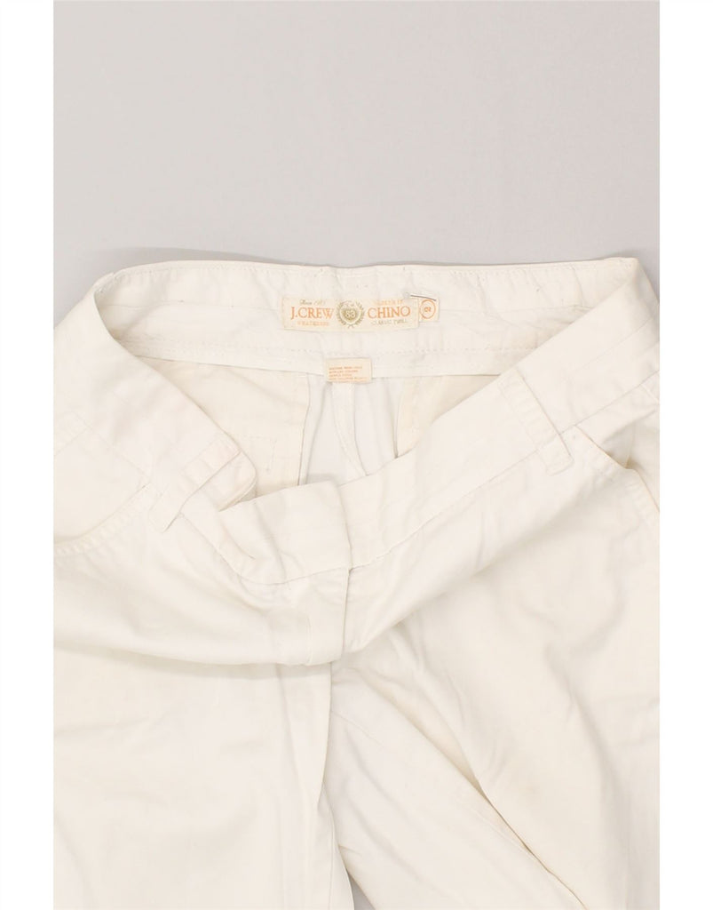 J. CREW Womens Classic Twill Chino Shorts US 2 XS W30 White Cotton | Vintage J. Crew | Thrift | Second-Hand J. Crew | Used Clothing | Messina Hembry 