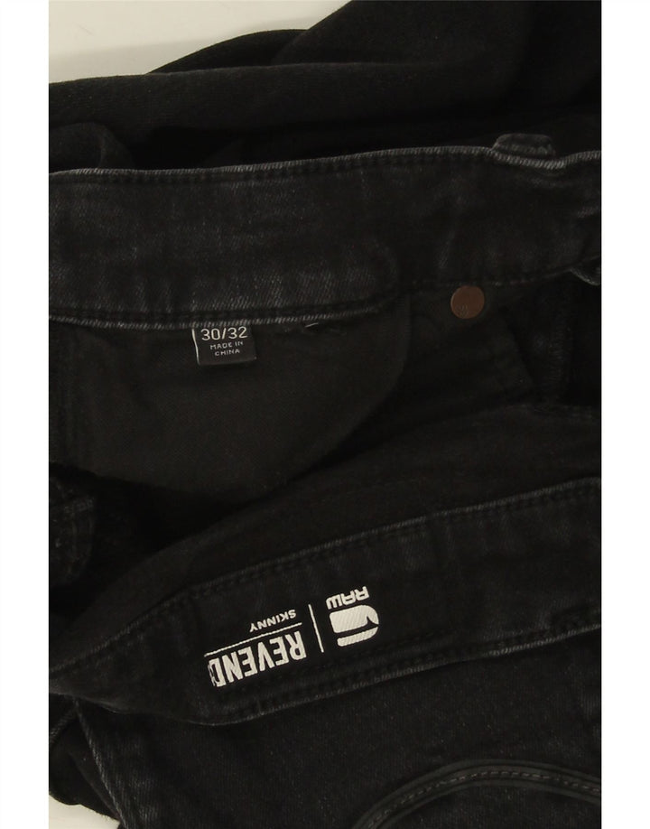 G-Star Mens Revend Skinny Jeans W30 L32 Black