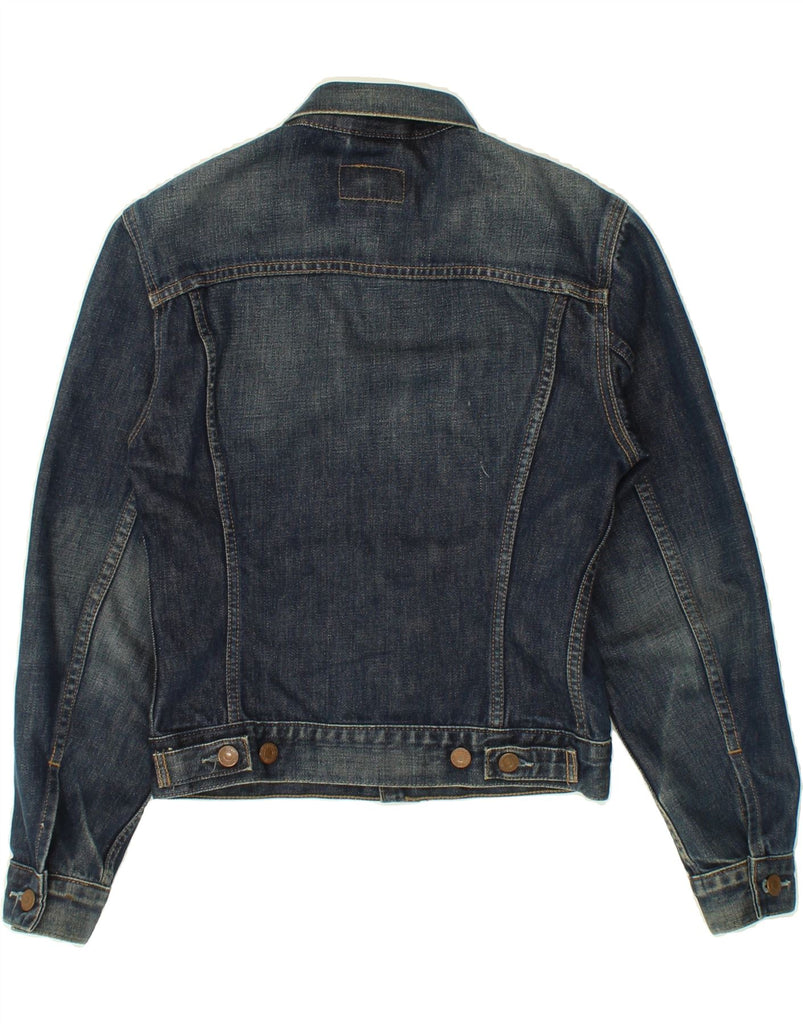 LEVI'S Womens Denim Jacket UK 10 Small Navy Blue Cotton | Vintage Levi's | Thrift | Second-Hand Levi's | Used Clothing | Messina Hembry 