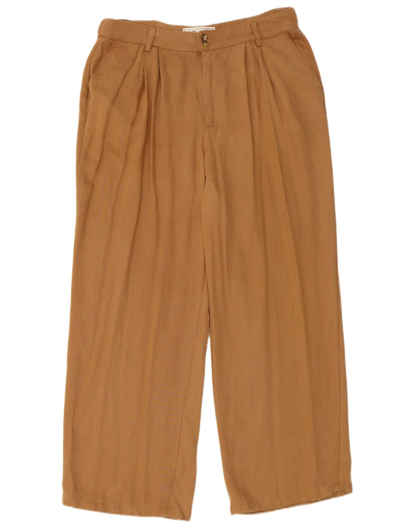 Fat Face Womens Pegged Chino Trousers UK 12 Medium W32 L27 Brown Lyocell