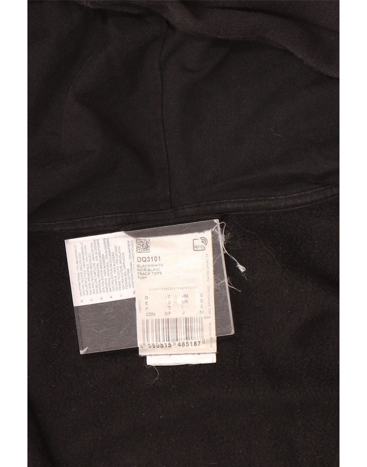 Adidas Mens Zip Hoodie Sweater Small Black Cotton