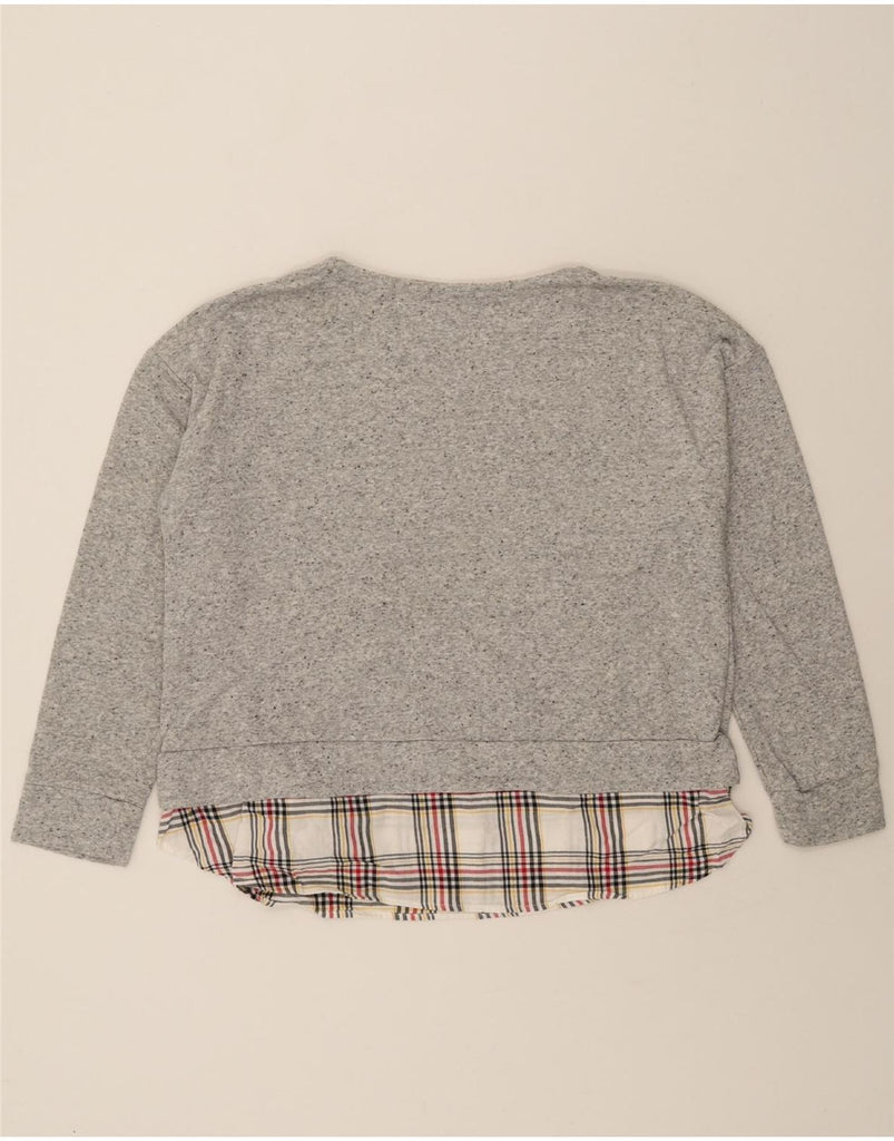 IZOD Womens Sweatshirt Jumper UK 18 XL Grey Flecked Cotton Vintage Izod and Second-Hand Izod from Messina Hembry 