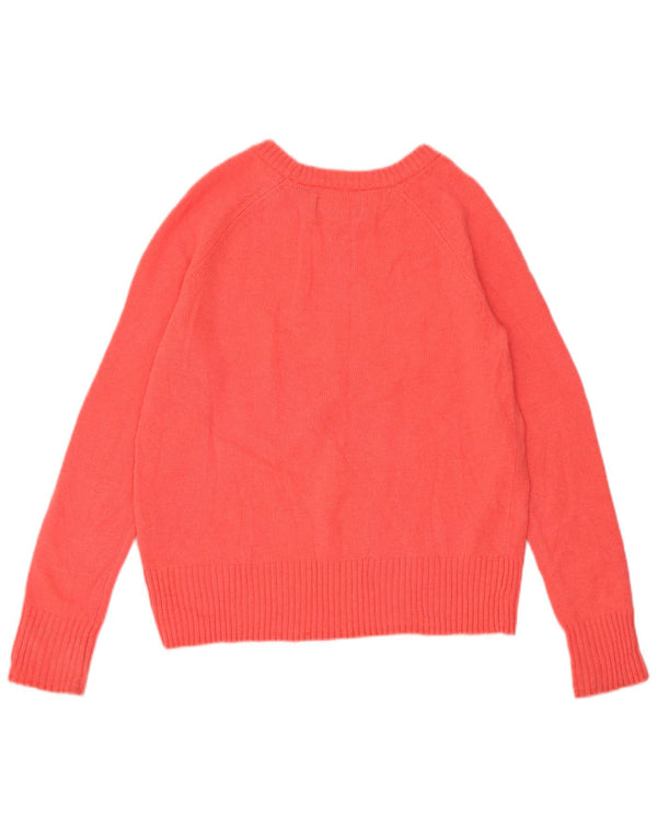 Superdry Womens Boat Neck Jumper Sweater UK 10 Small Pink Nylon