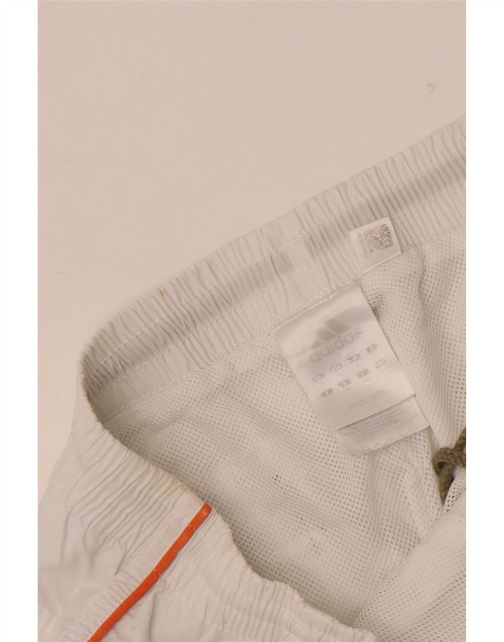 Adidas Mens Straight Cargo Capri Trousers XL W36 L19 White Polyester