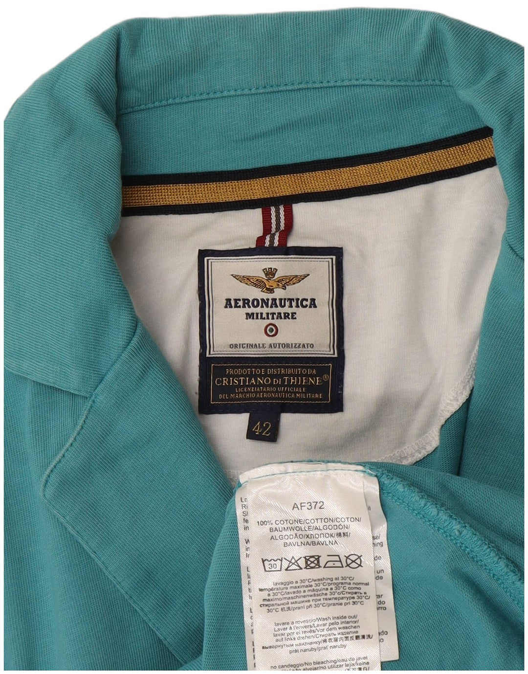 Aeronautica Militare Womens 2 Button Blazer Jacket IT 42 Medium Blue Cotton