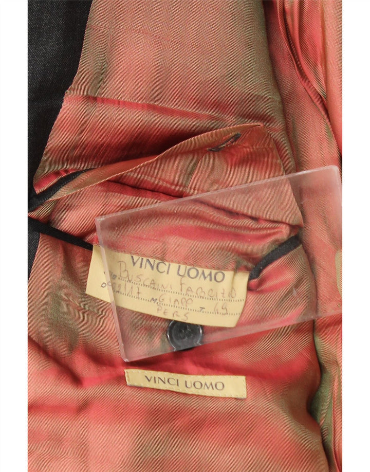 Loro Piana Mens Double Breasted Blazer Jacket UK 40 Large Grey Wool