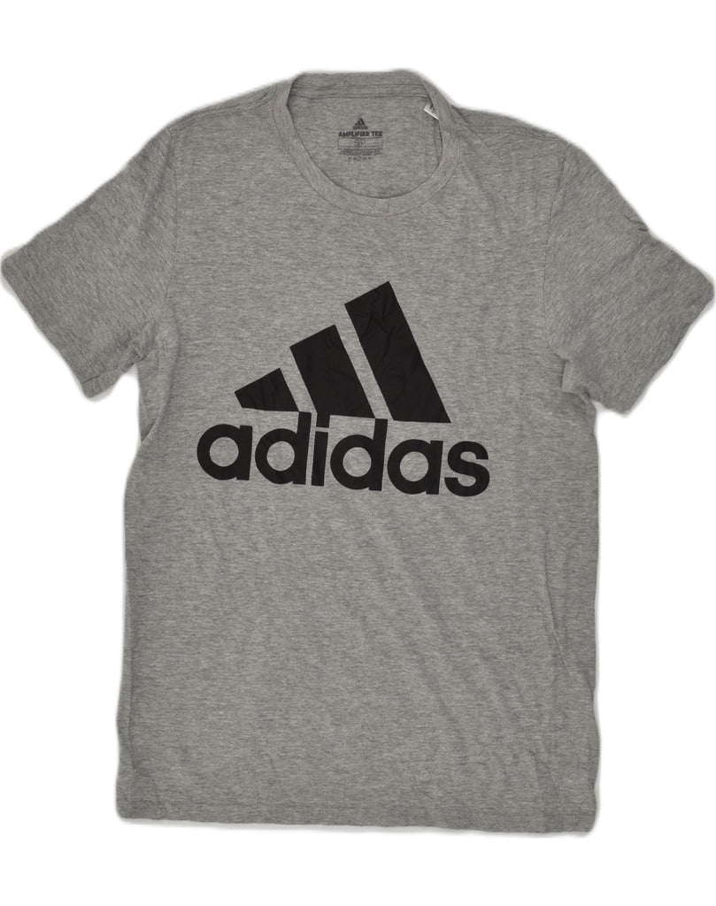 ADIDAS Mens Graphic T-Shirt Top Small Grey Cotton | Vintage Adidas | Thrift | Second-Hand Adidas | Used Clothing | Messina Hembry 