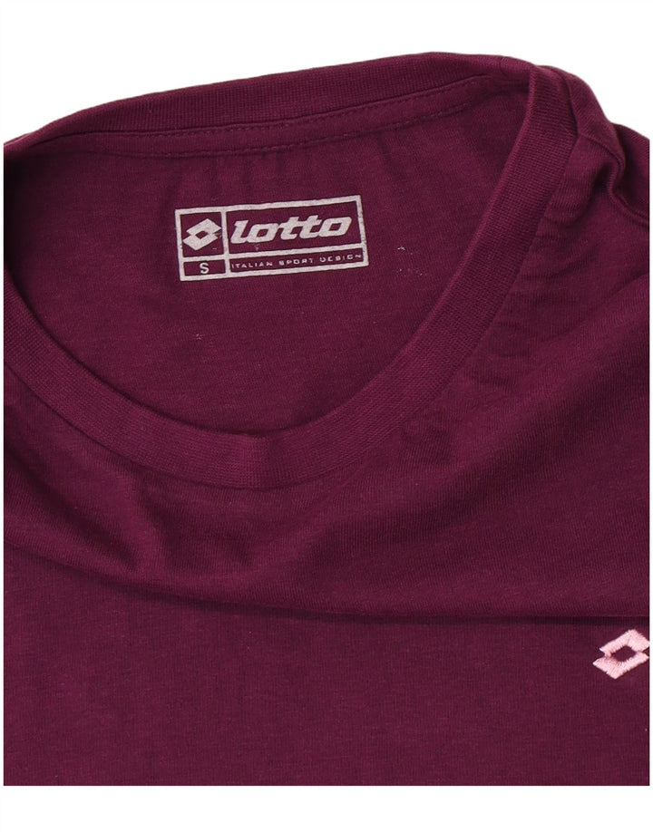 Lotto Mens T-Shirt Top Small Maroon