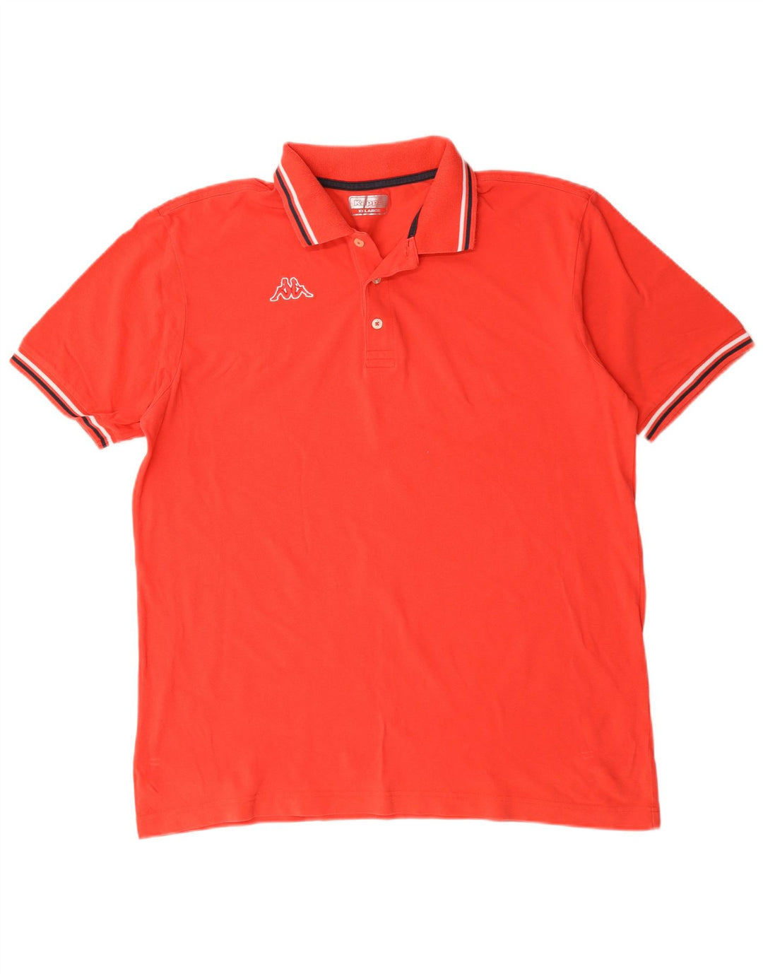 Kappa Mens Polo Shirt XL Red Cotton