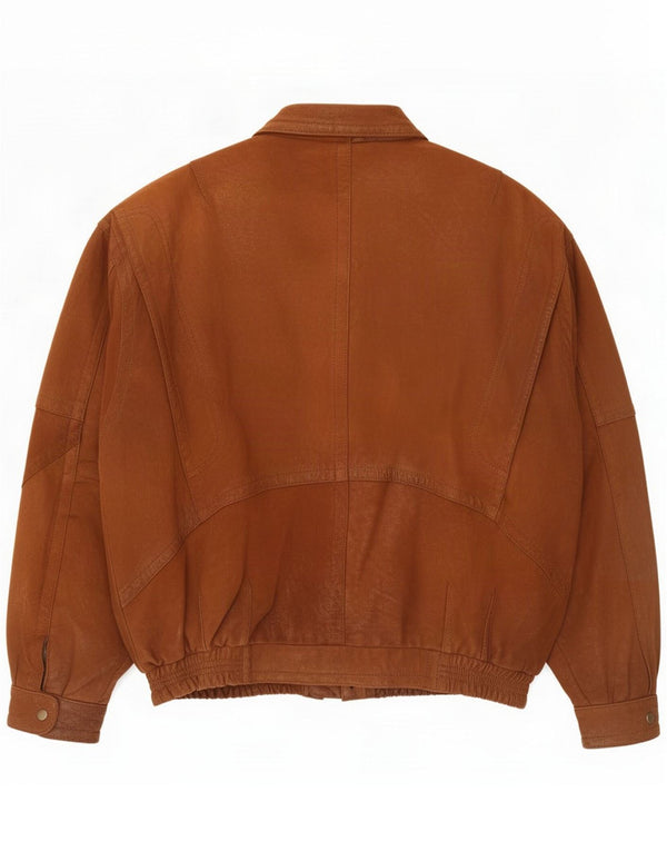 Vintage Mens Leather Jacket UK 42 XL Brown
