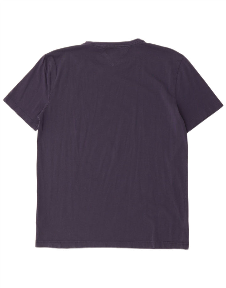 TOMMY HILFIGER Mens T-Shirt 2XL Navy Blue Cotton