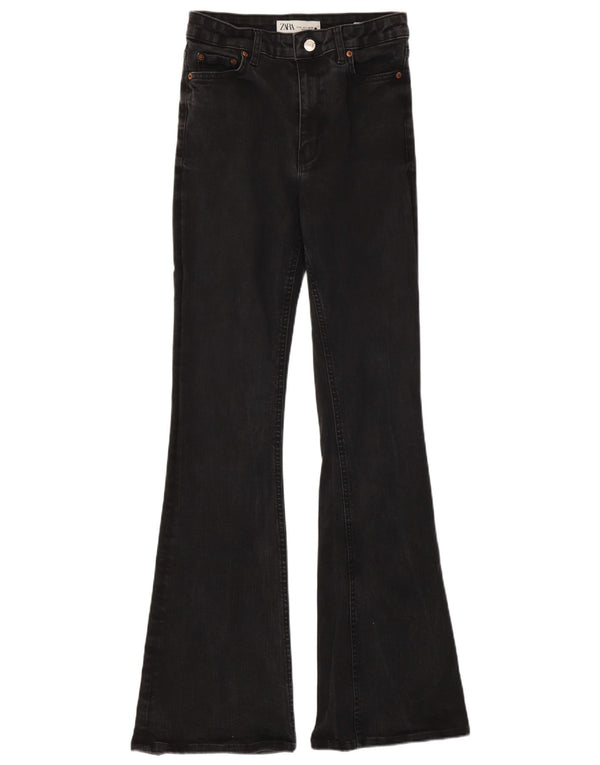 Zara Womens Skinny Flared Jeans EU 36 XS W26 L31 Grey