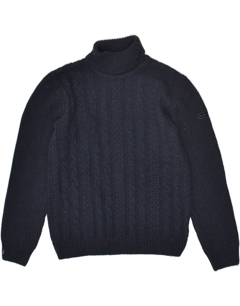 JECKERSON Boys Roll Neck Jumper Sweater 11-12 Years Navy Blue | Vintage Jeckerson | Thrift | Second-Hand Jeckerson | Used Clothing | Messina Hembry 