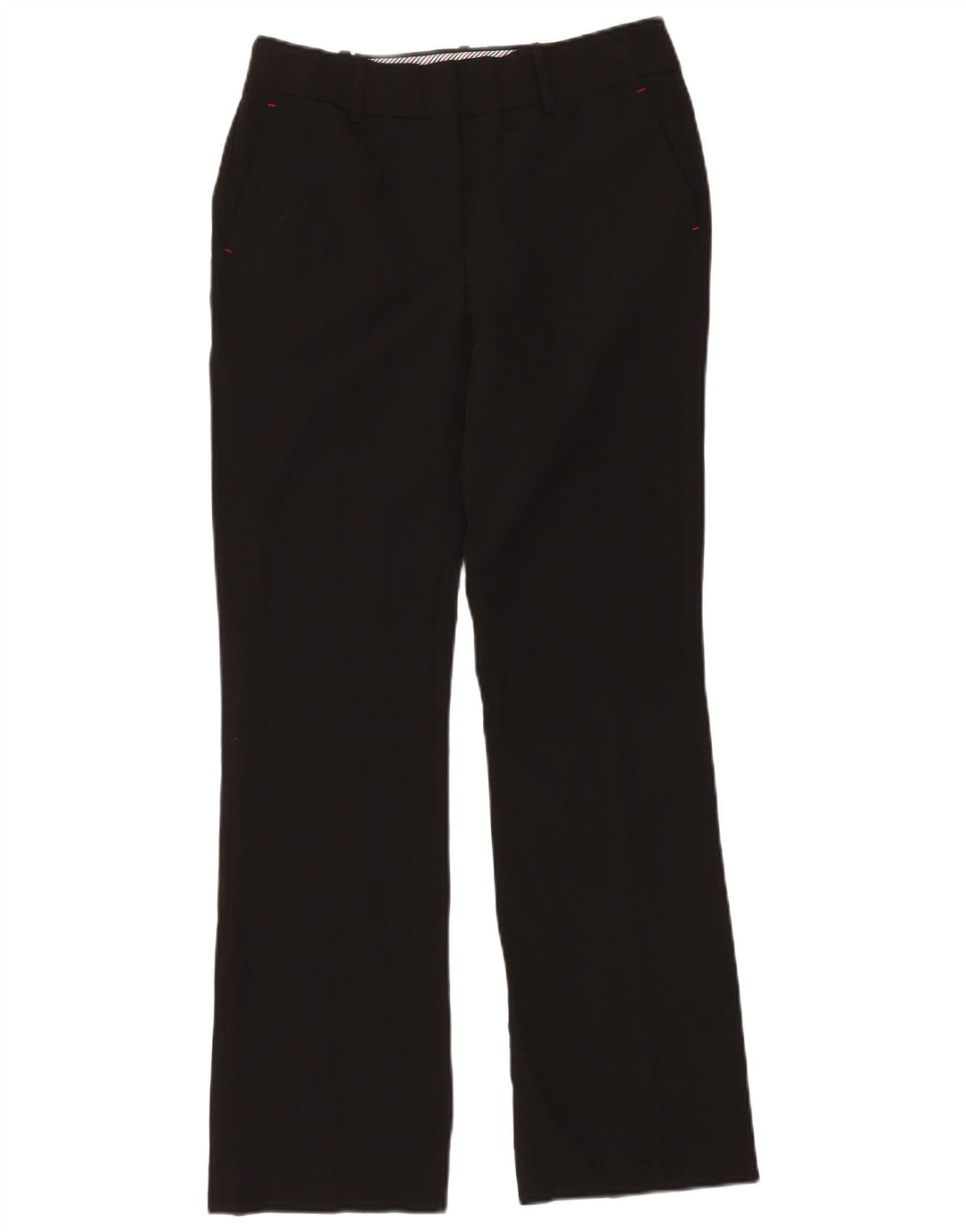 TOMMY HILFIGER Womens Straight Chino Trousers US 4 Small W30 L34 Black