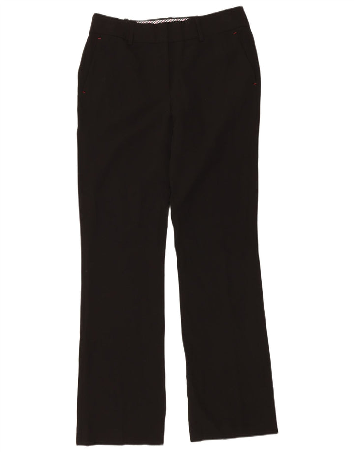 TOMMY HILFIGER Womens Straight Chino Trousers US 4 Small W30 L34 Black
