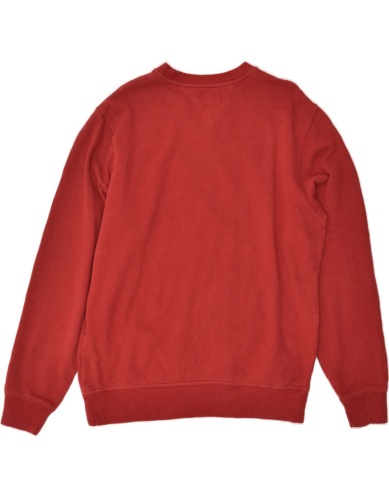 TOMMY HILFIGER Mens Sweatshirt Jumper Small Red Cotton | Vintage Tommy Hilfiger | Thrift | Second-Hand Tommy Hilfiger | Used Clothing | Messina Hembry 