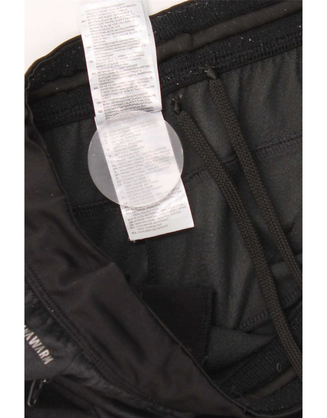 Adidas Mens Climawarm Tracksuit Trousers Large Black Polyester