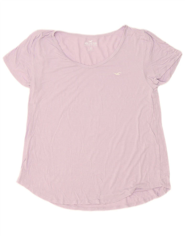 Hollister Womens T-Shirt Top UK 14 Medium Purple
