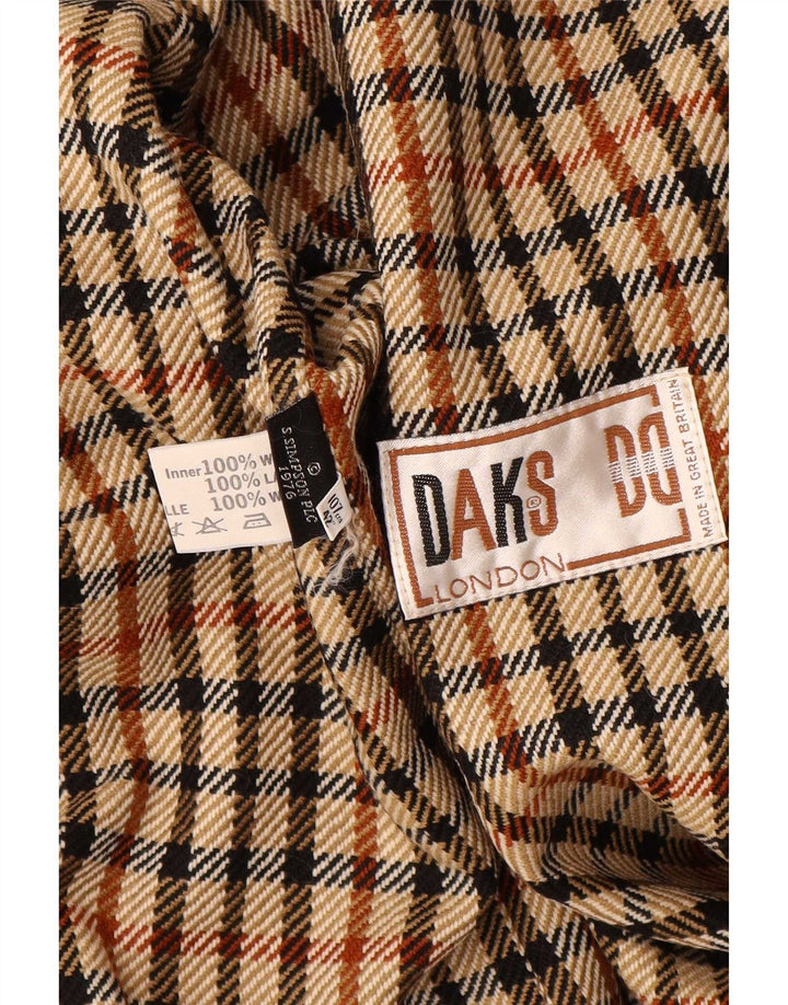 DAKS Womens Oversized Utility Jacket EU 42 Large Beige Cotton