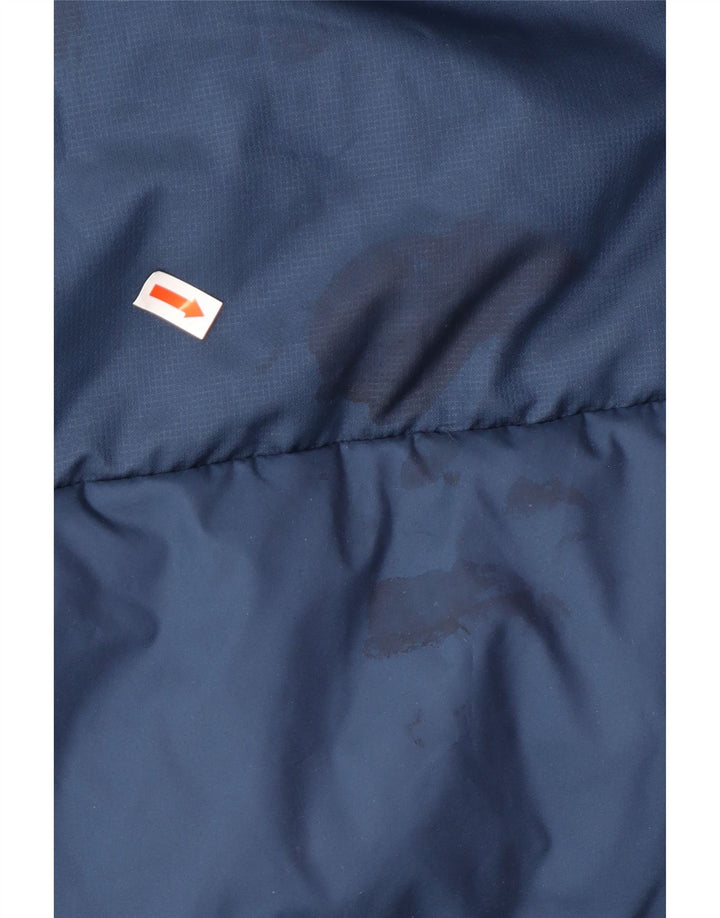 ADIDAS Mens Hooded Padded Jacket UK 42 XL Navy Blue Polyamide Winter