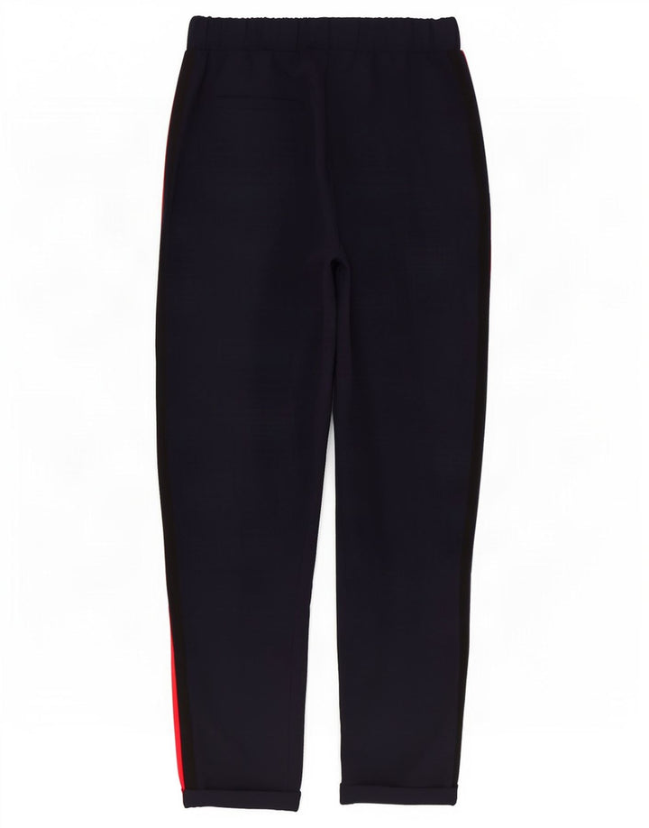 Zara Womens Straight Casual Trousers Small W26 L25 Navy Blue Polyester