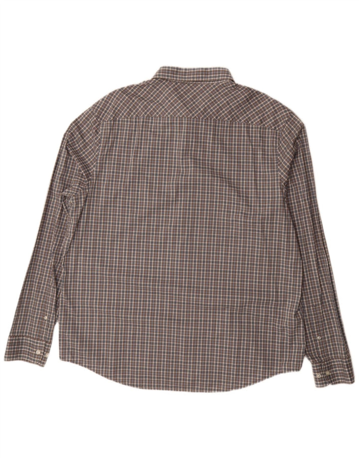 PENGUIN Mens Heritage Slim Fit Shirt 2XL Grey Check Cotton