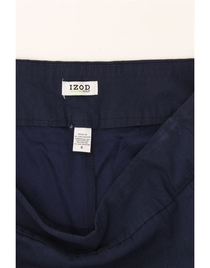 IZOD Womens Mini Skirt US 8 Medium W30  Navy Blue Rayon Vintage Izod and Second-Hand Izod from Messina Hembry 