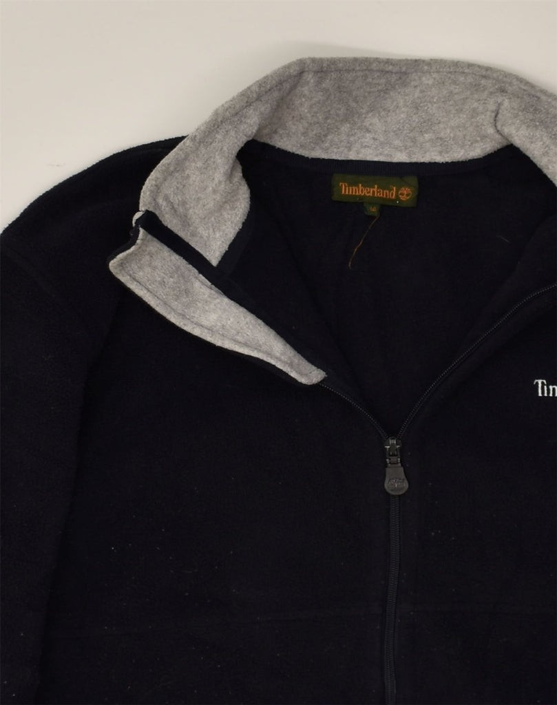 TIMBERLAND Womens Fleece Jacket US 14 XL Navy Blue Polyester | Vintage Timberland | Thrift | Second-Hand Timberland | Used Clothing | Messina Hembry 