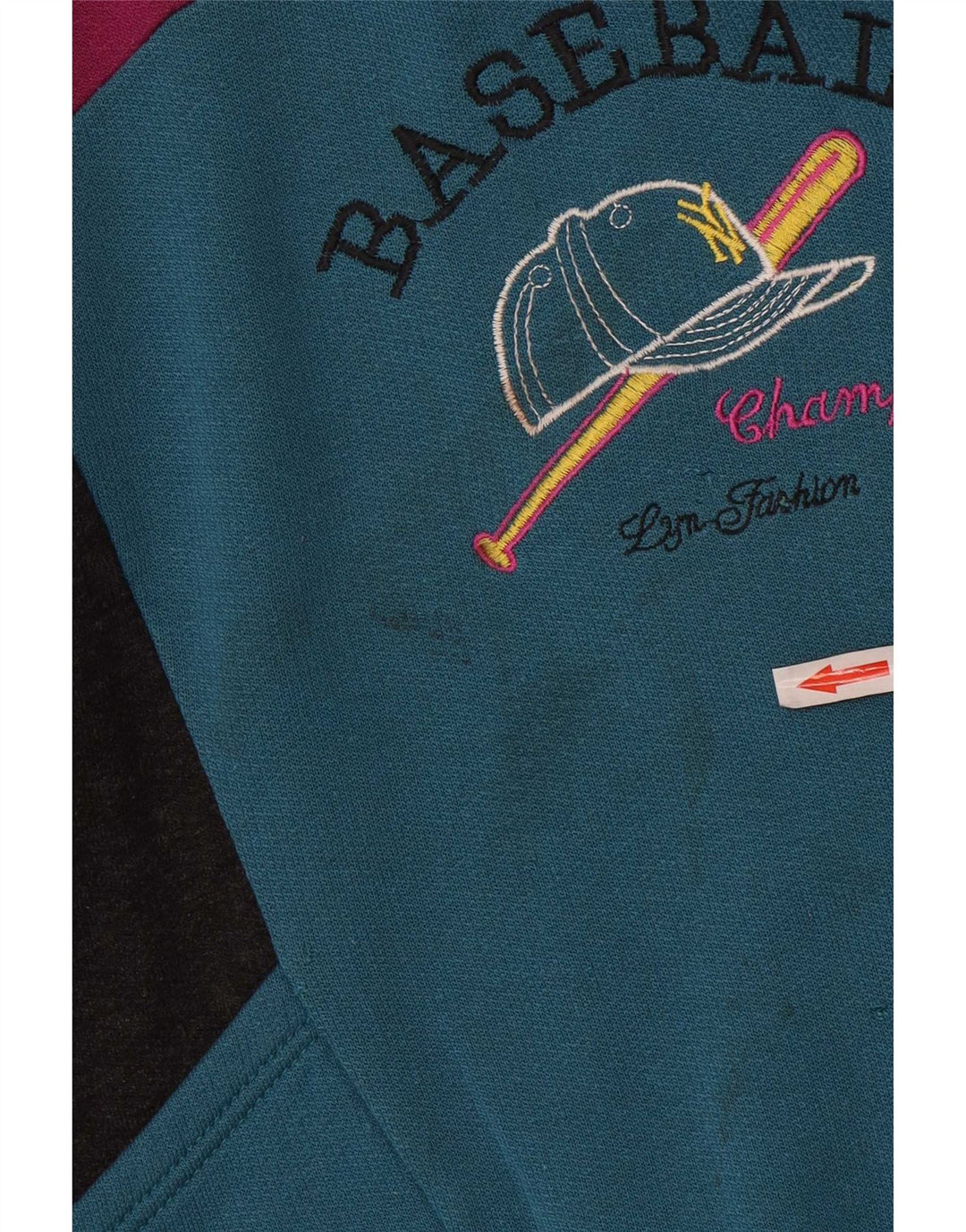 Vintage Mens Graphic Sweatshirt Jumper Large Multicoloured Colourblock