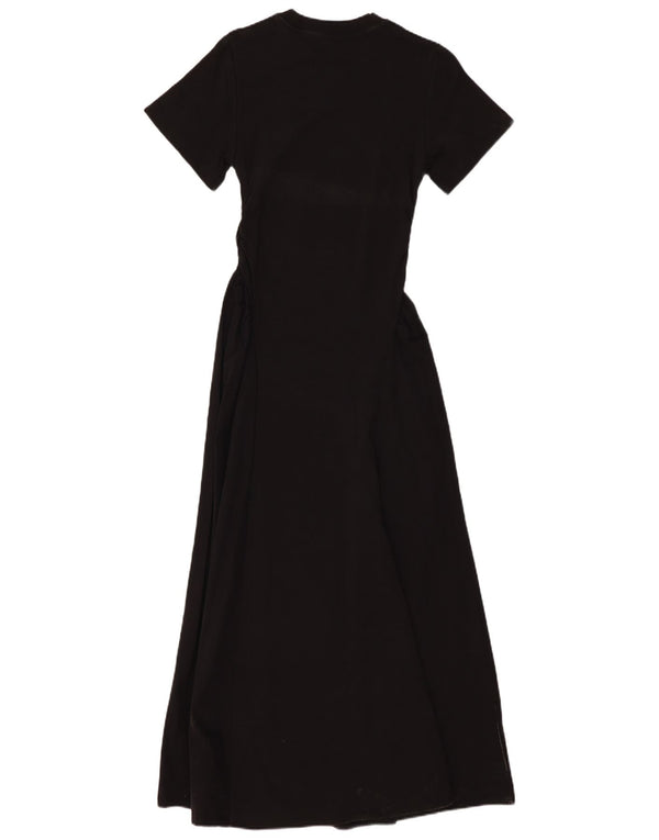 Cos Womens Maxi Dress UK 8 Small Black Cotton