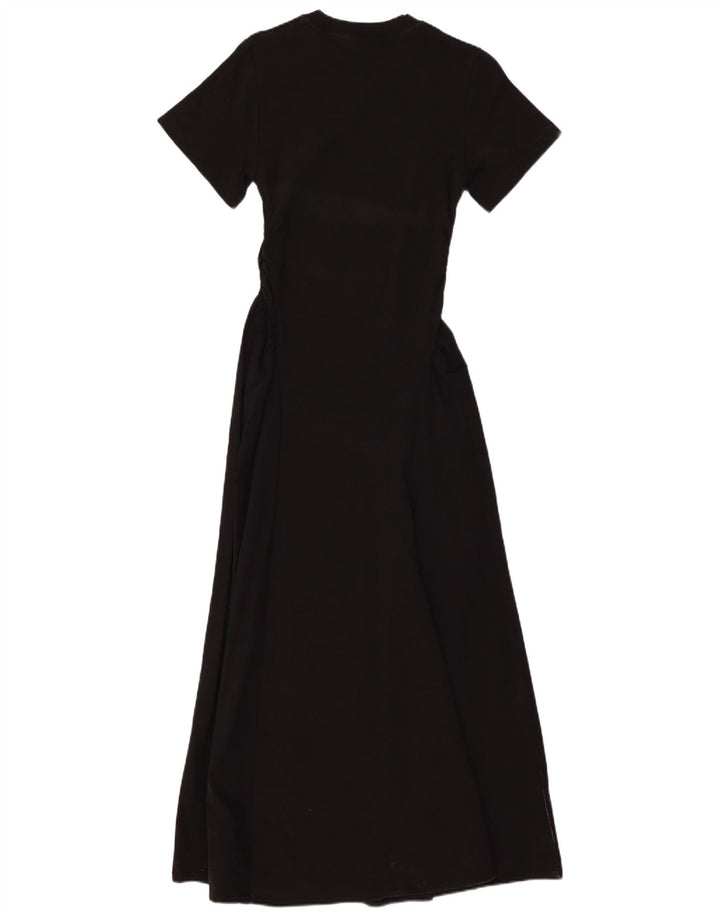 Cos Womens Maxi Dress UK 8 Small Black Cotton
