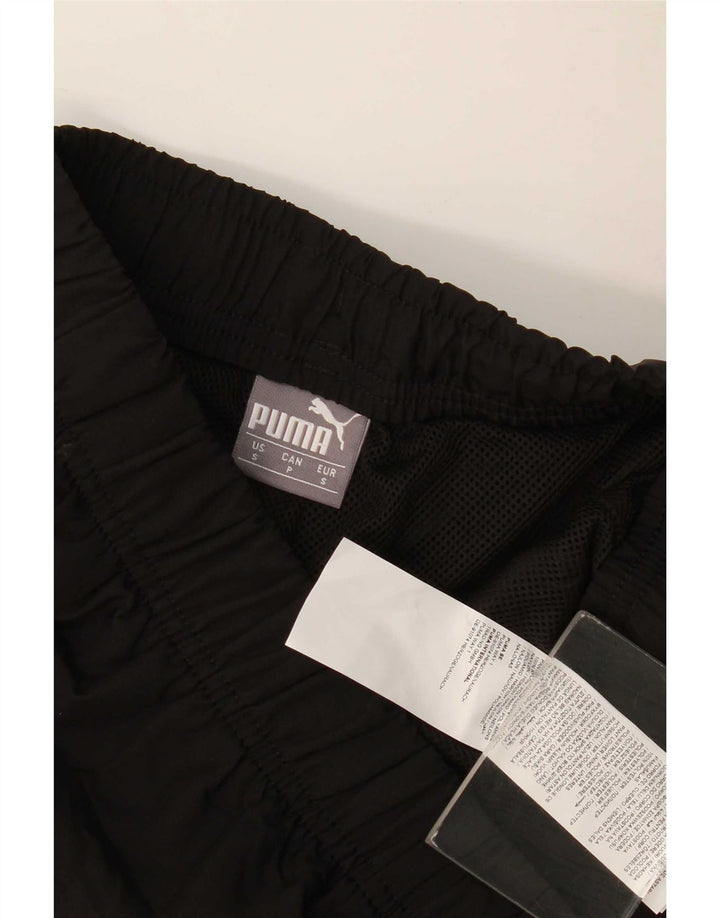 Puma Mens Tracksuit Trousers Joggers Small Black Polyester