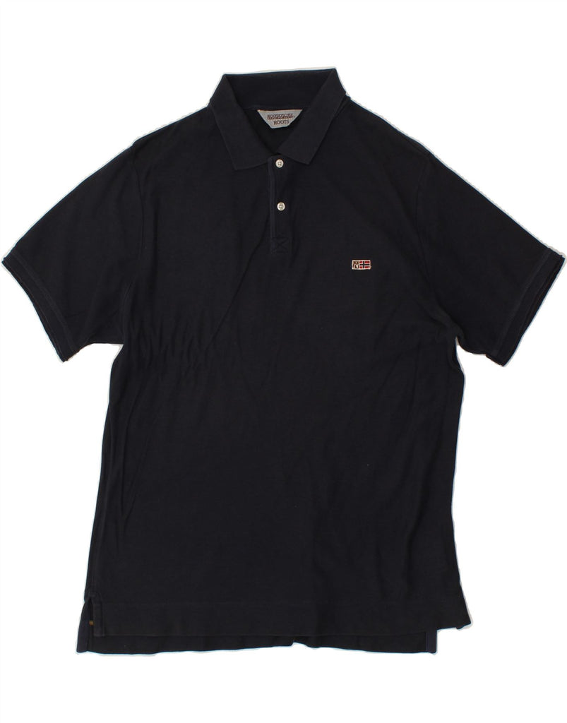 NAPAPIJRI Mens Polo Shirt Large Navy Blue Cotton Vintage Napapijri and Second-Hand Napapijri from Messina Hembry 