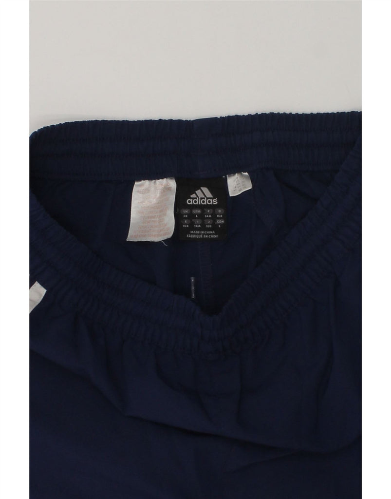 ADIDAS Boys Sport Shorts 13-14 Years Navy Blue | Vintage Adidas | Thrift | Second-Hand Adidas | Used Clothing | Messina Hembry 