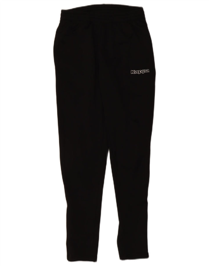 Kappa Boys Graphic Tracksuit Trousers 13-14 Years Black