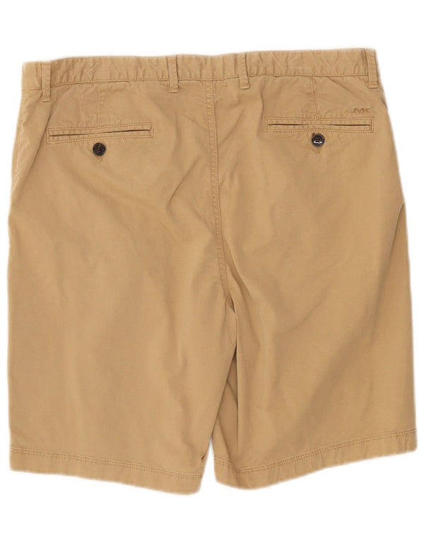 Michael Kors Mens Garment Dyed Chino Shorts W34 Large Beige Cotton