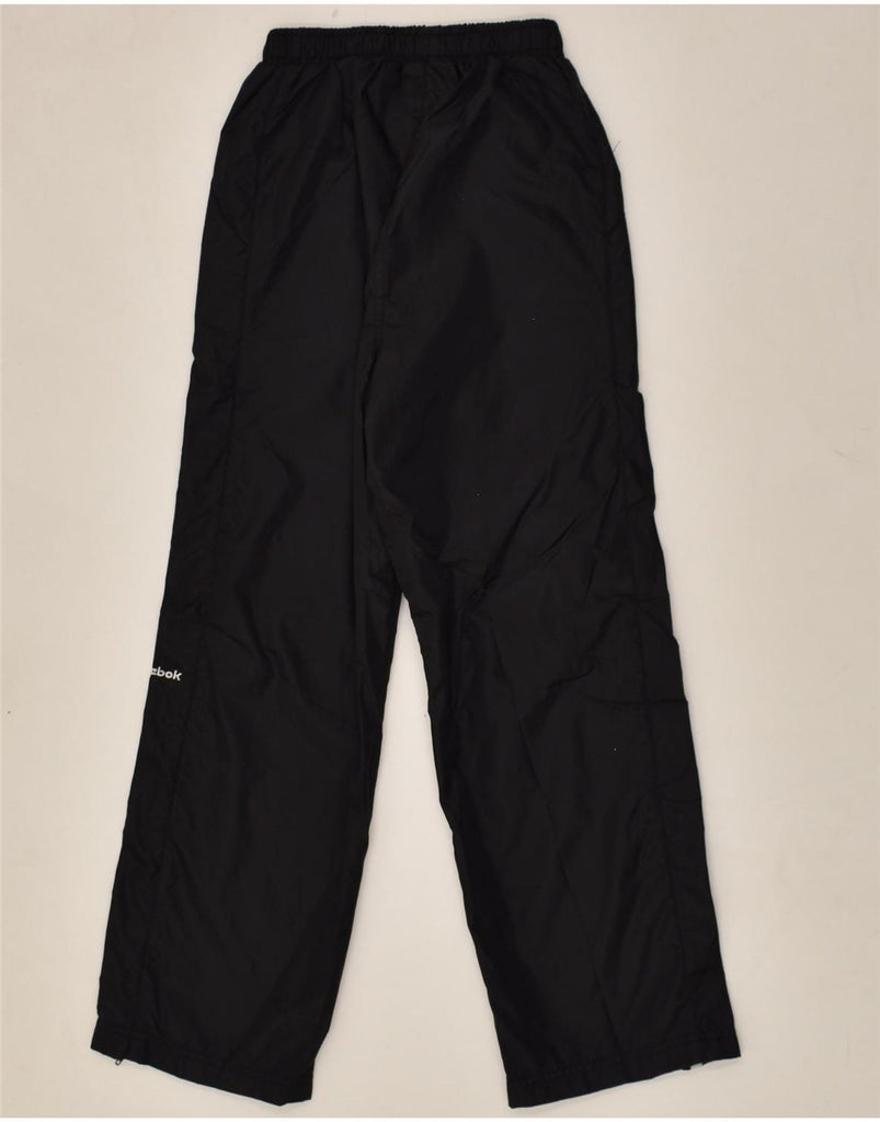 REEBOK Boys Tracksuit Trousers 9-10 Years Small Black Nylon | Vintage Reebok | Thrift | Second-Hand Reebok | Used Clothing | Messina Hembry 