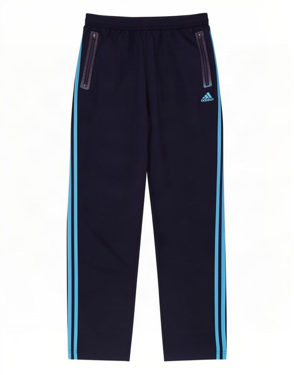 Adidas Mens Climacool Tracksuit Trousers Large Navy Blue Polyester