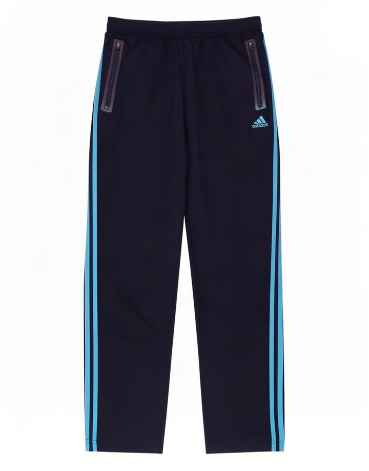 Adidas Mens Climacool Tracksuit Trousers Large Navy Blue Polyester