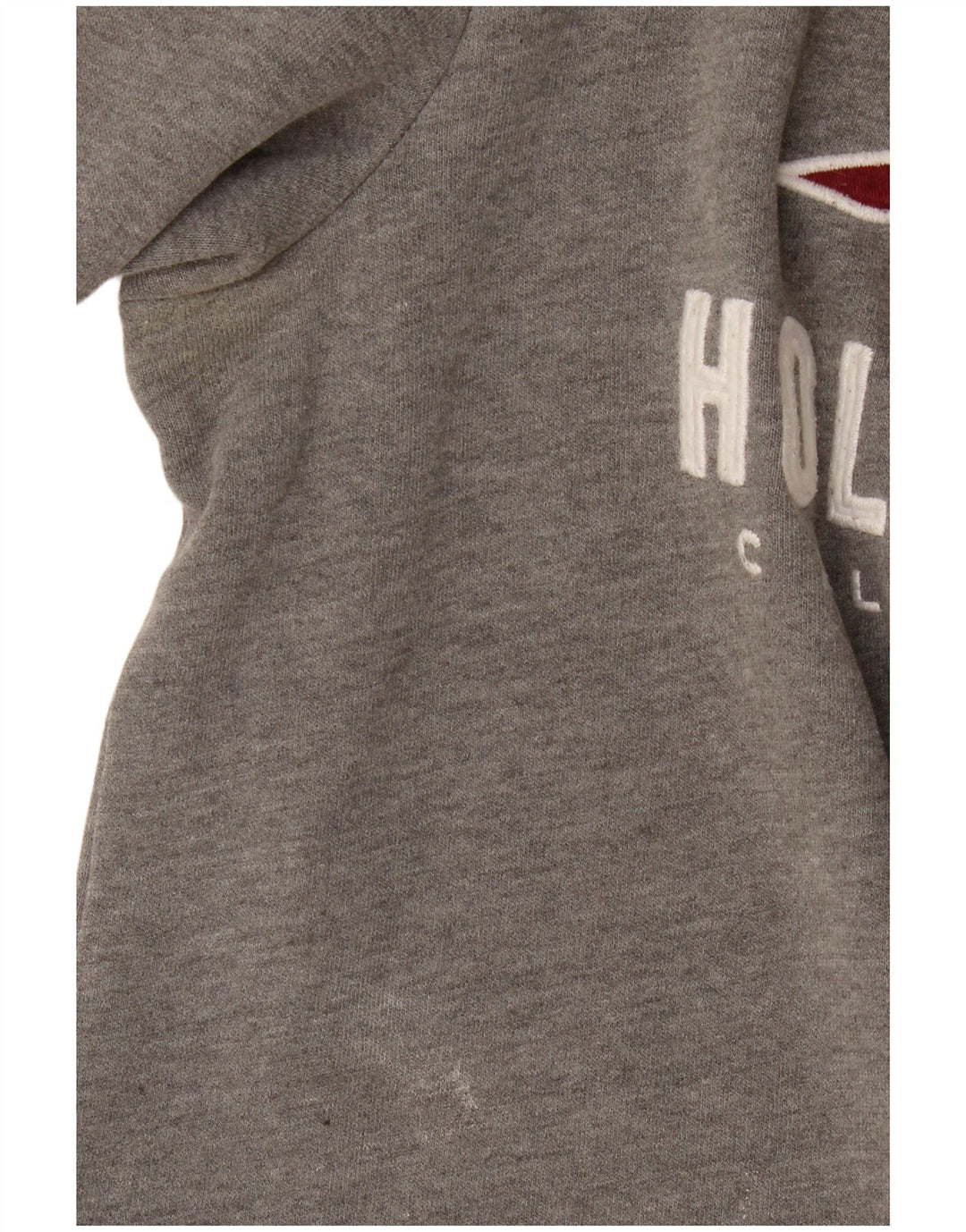 Hollister Mens Graphic Sweatshirt Jumper Small Grey Cotton